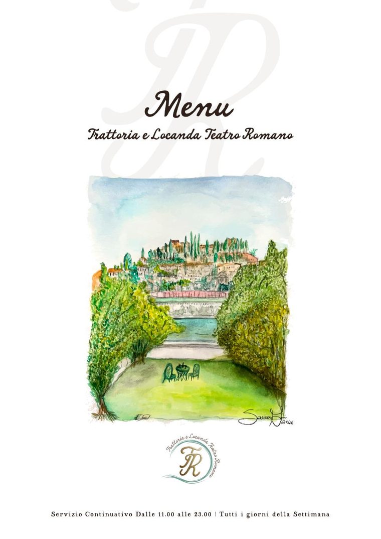 Menükarte Trattoria Teatro Romano — Seite 1