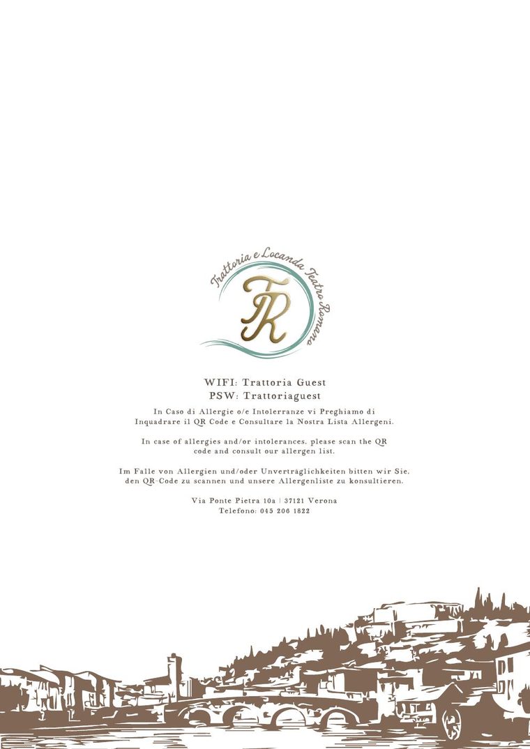 Menükarte Trattoria Teatro Romano — Seite 8